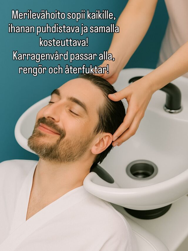 🌿 Suosittelemme: Merilevähoito hiuksille kesän jälkeen 🌊Aurinko, suola ja kloori voivat rasittaa hiuksia kesän aikana. Nyt on täydellinen hetki antaa hiuksillesi ansaittua hoitoa ja elinvoimaa! 💆‍♀️✨Merilevähoito ravitsee ja kosteuttaa hiuksia syvältä, vahvistaen hiuskuitua luonnollisesti. Merilevä on täynnä mineraaleja, vitamiineja ja aminohappoja, jotka auttavat palauttamaan hiusten kiillon, joustavuuden ja terveyden.Kenelle?
✅ Kuiville tai vaurioituneille hiuksille
✅ Auringossa ja vedessä olleille hiuksille
✅ Jokaiselle, joka kaipaa luonnollista kosteutusta ja kiiltoaVaraa aikasi nyt ja anna hiuksillesi uusi alku! 💚🌞 Sommarens sol + saltvatten = slitet hår?✨ Dags för karragenvård hos oss?Har ditt hår blivit torrt, frissigt eller glanslöst efter sommaren?
Vi har lösningen: professionell karragenvård som återfuktar, stärker och ger håret nytt liv!💧 Återfuktar på djupet
💪 Stärker skadat hår
🌟 Ger fantastisk glans
💨 Minskar friss och gör håret lättare att styla#karragenvård #merilevähoito #kesä #hiukset #kauniithiukset #kiiltäväthiukset #porvoo#visitporvoo