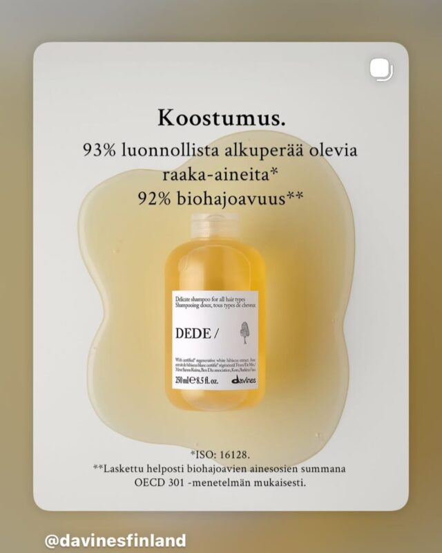 Kestävä kehitys ei ole lopullinen tavoite, vaan jatkuva matka, jolla etenemme askel kerrallaan. 💛Davinesin uudistettu Essential Haircare linja nyt meillä!#kestäväkehitys #ekokampaaja #visitporvoo #vanhaporvoo
@davinesfinlandHållbar utveckling är inte en slutdestination, utan en väg vi ständigt vandrar. 💚